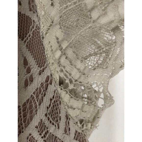 Nha Khanh Isabella Dress Lace Short Sleeve Maxi Gown Colorblock Black White 0 - Picture 6 of 10